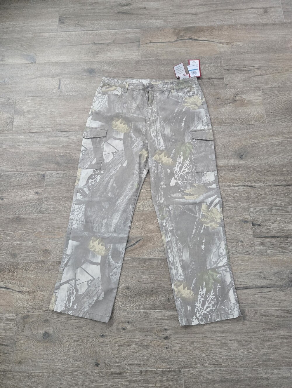 Ring of Fire Trey Cargo Pants Men Size 36 Autumn Fade Grizzly Camo Tree...